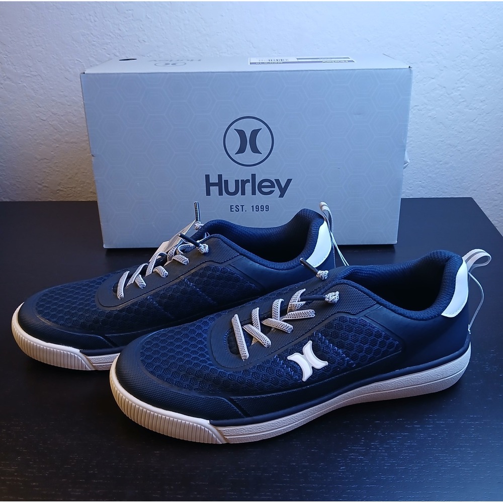 Hurley Exeter Mens Navy Blue Mesh Low Top Sneakers 1967249 Size 9.5 NEW